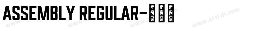 Assembly Regular字体转换 Assembly Regular字体转换